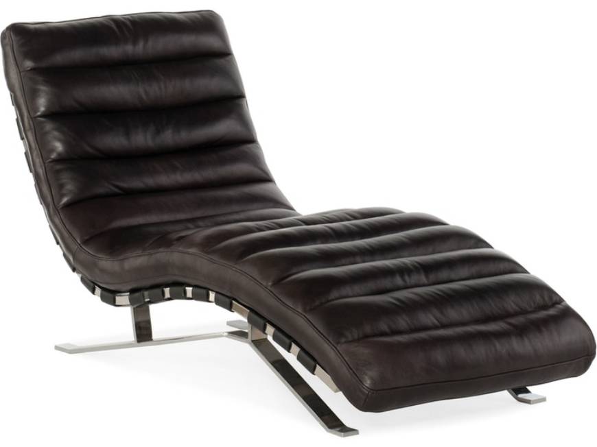 Picture of Caddock Chaise w/ Chrome Metal Base      