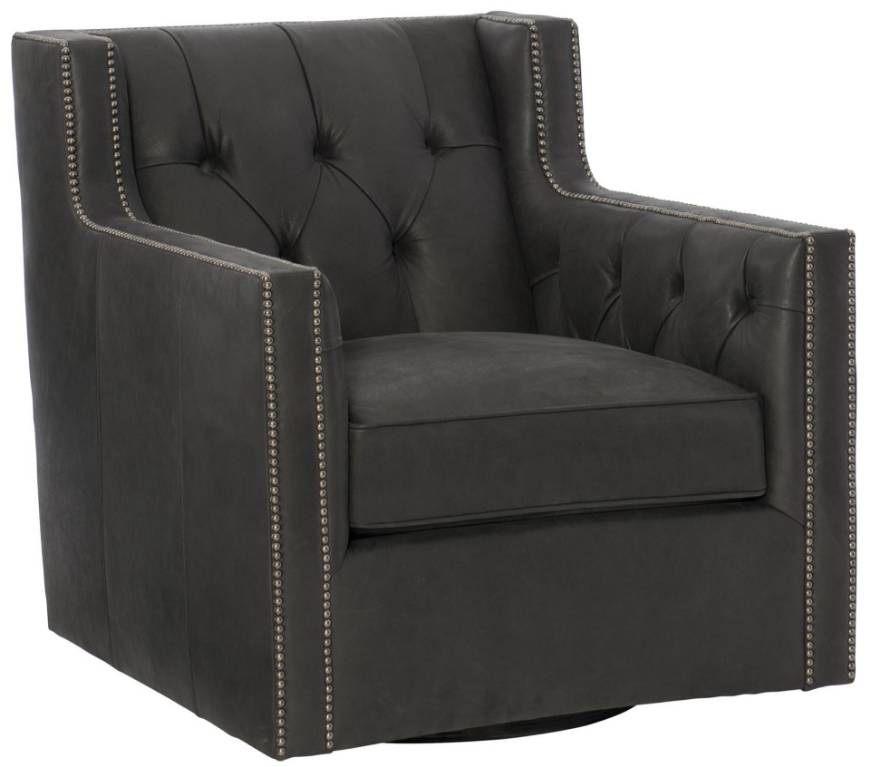 Picture of CANDACE LEATHER SWIVEL CHAIR