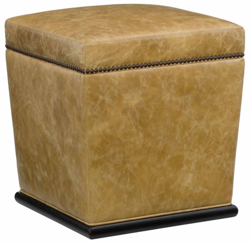 Picture of REMY LEATHER OTTOMAN