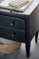 Picture of Two-Drawer Nightstand- Black         
