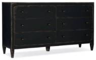 Picture of Six-Drawer Dresser- Black         