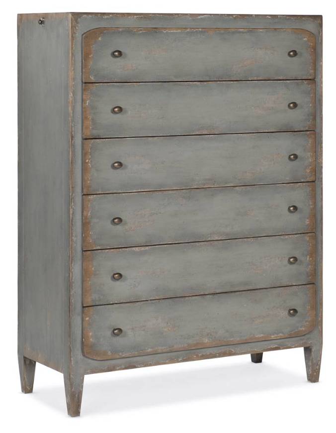 Picture of Six-Drawer Chest- Speckled Gray        