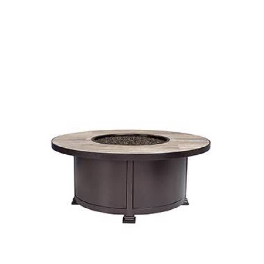 Picture of 42" RD. OCCASIONAL HEIGHT SANTORINI ALUMINUM FIRE PIT
