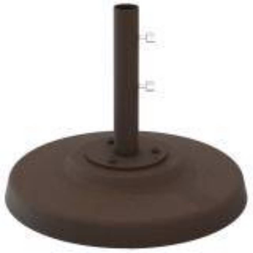 Picture of CEMENT FILLED ALUMINUM BASE 24" ROUND, 2" POLE, FREE STANDING