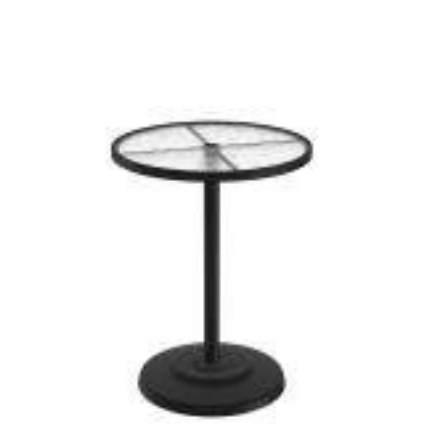 Picture of ACRYLIC 30" ROUND KD PEDESTAL BAR UMBRELLA TABLE