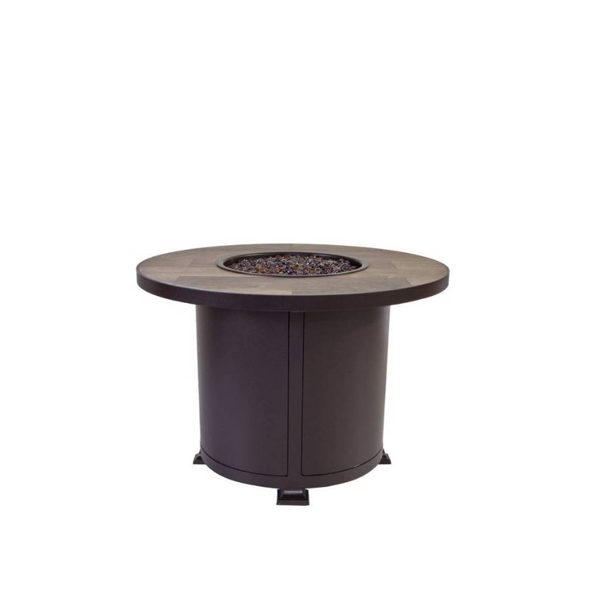 Picture of 36" RD. CHAT HEIGHT VULSINI ALUMINUM FIRE PIT