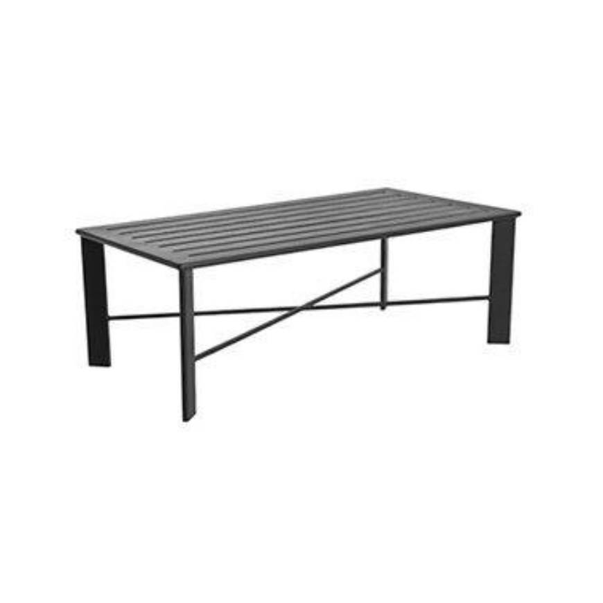 Picture of 28" X 50" ALUMINUM SLATTED TOP COFFEE TABLE