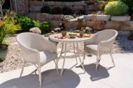 Picture of ALL SEASONS 33" ROUND BISTRO TABLE WITH TAUPE GLASS
