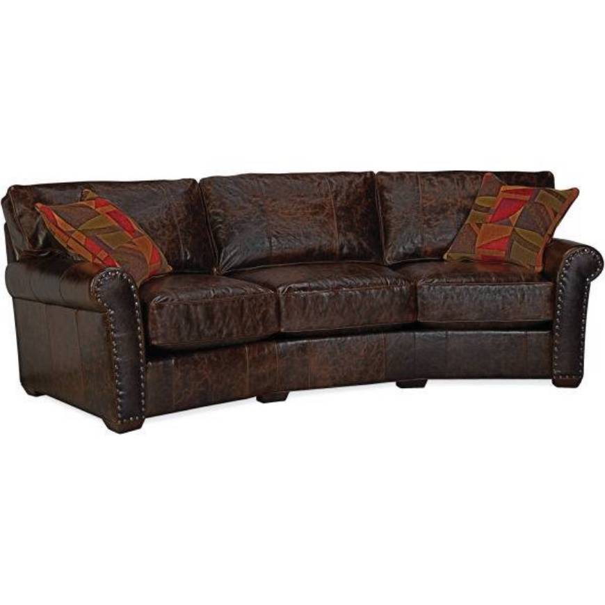 Picture of L7117-33 LEATHER WEDGE SOFA