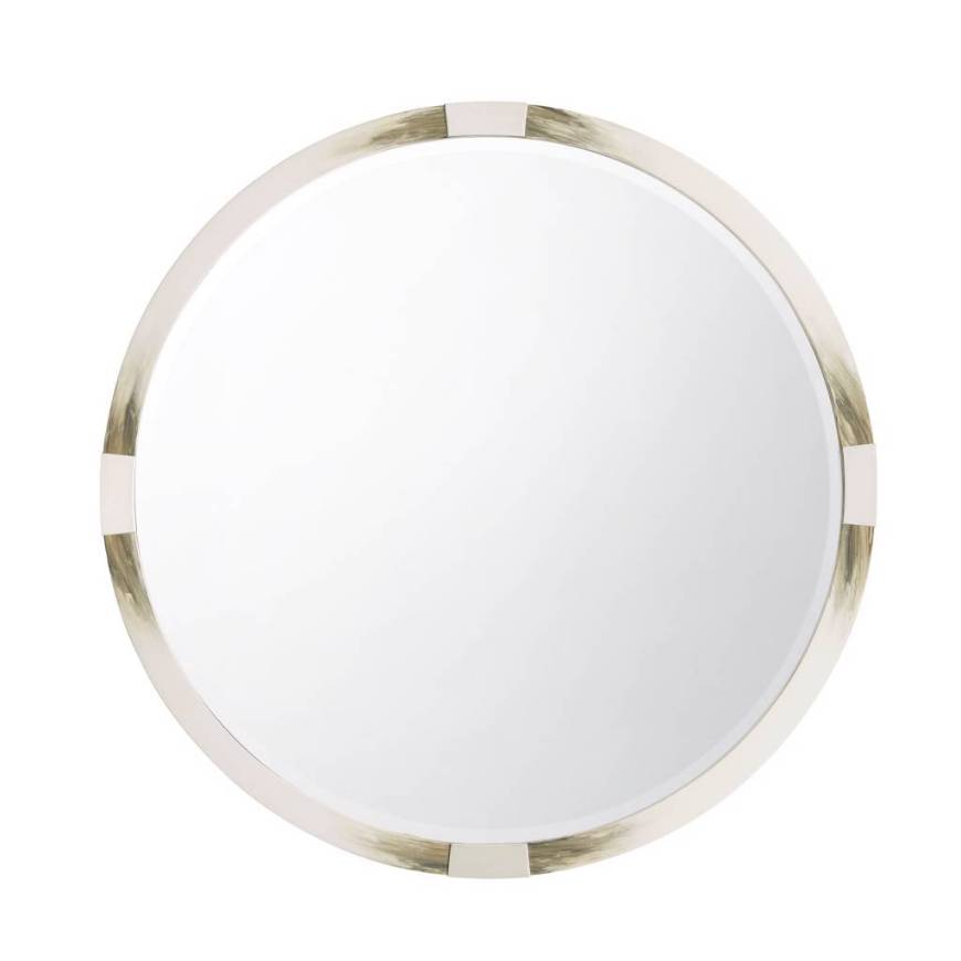 Picture of CUTTING EDGE MIRROR (ROUND, LONGHORN WHITE)